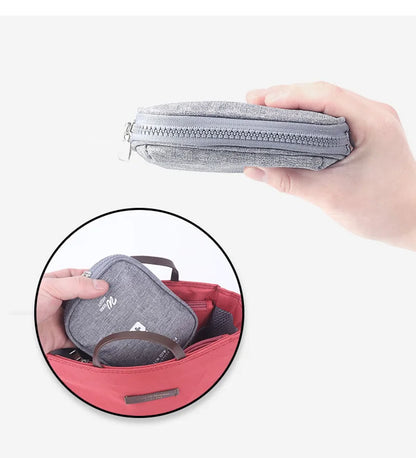Mini Portable Medicine Storage Bag — Travel First Aid Organizer for Camping, Emergency, and Survival, Pill Case