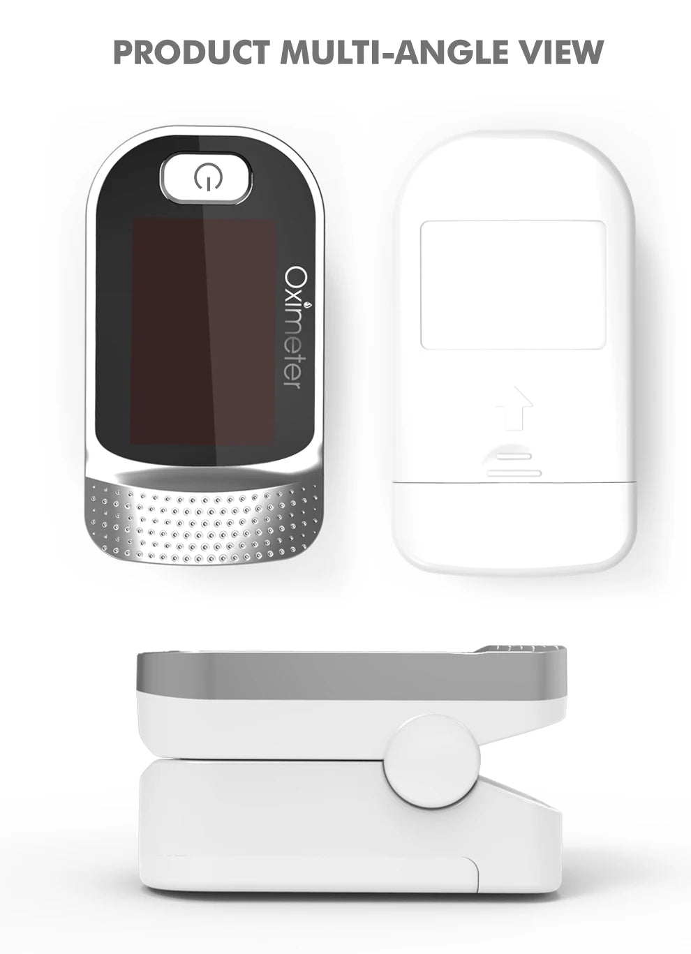KIUZOU Finger Pulse Oximeter – SPO2, PR, PI, RR Blood Oxygen Saturation and Heart Rate Monitor with OLED Display