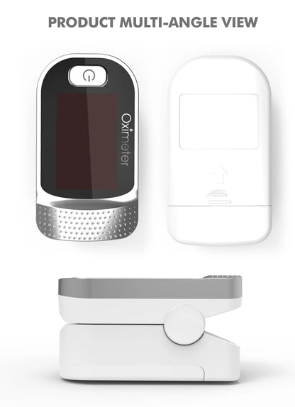 KIUZOU Finger Pulse Oximeter – SPO2, PR, PI, RR Blood Oxygen Saturation and Heart Rate Monitor with OLED Display