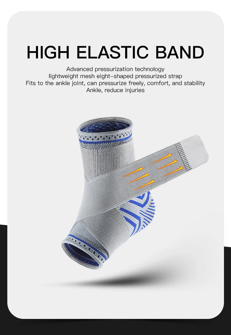 1/2 Pcs Breathable Ankle Support Compression Sleeve — Injury Recovery Joint Pain Sports Socks