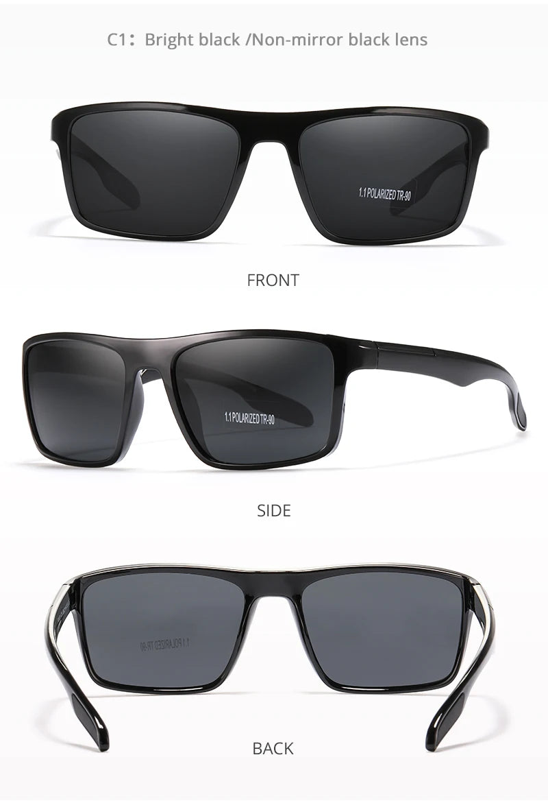 KDEAM Ultra-Light Polarized Sports Sunglasses for Men & Women – TAC 1.1mm Lens, Category 3 Driving Sun Glasses