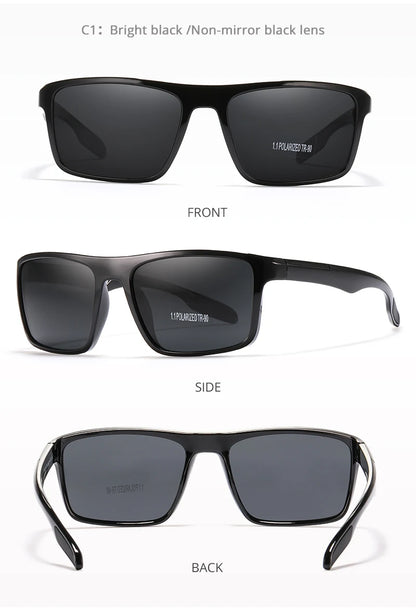 KDEAM Ultra-Light Polarized Sports Sunglasses for Men & Women – TAC 1.1mm Lens, Category 3 Driving Sun Glasses
