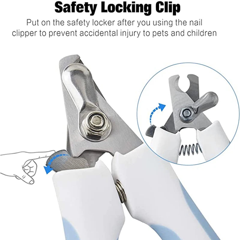Dog Nail Clipper Scissors - Kitten Nail Toe Claw Clippers, Trimmer Grooming Tools for Animals, Labor-Saving Pet Supplies