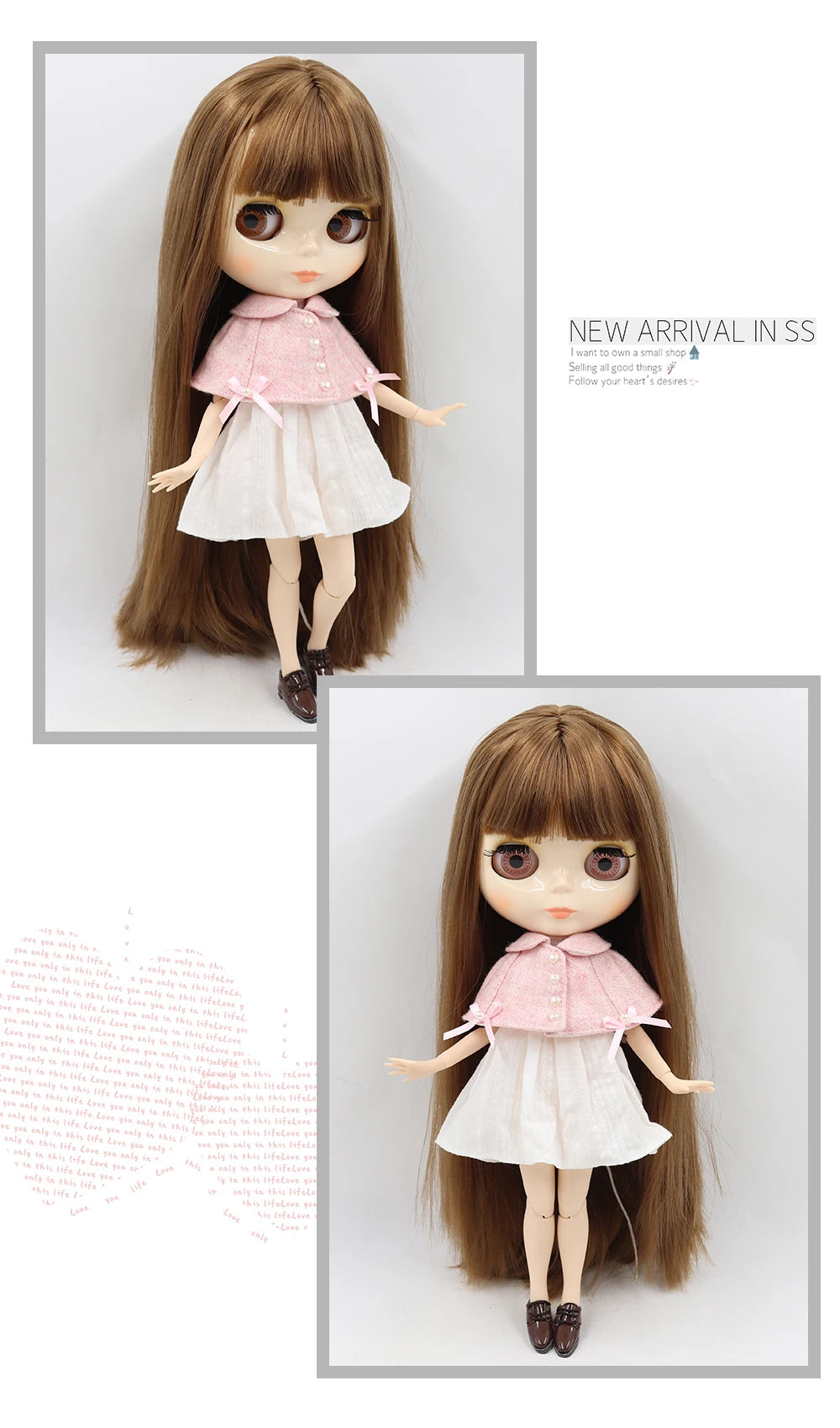 ICY DBS Blythe Doll 1/6 BJD Jointed Body — 30cm White Skin Anime Doll with Shiny & Matte Face, Special Price Gift Toy