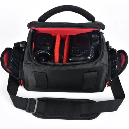 FOSOTO Waterproof DSLR Camera Shoulder Bag – Professional Case for Canon, Nikon, Sony, Video & Lens Storage