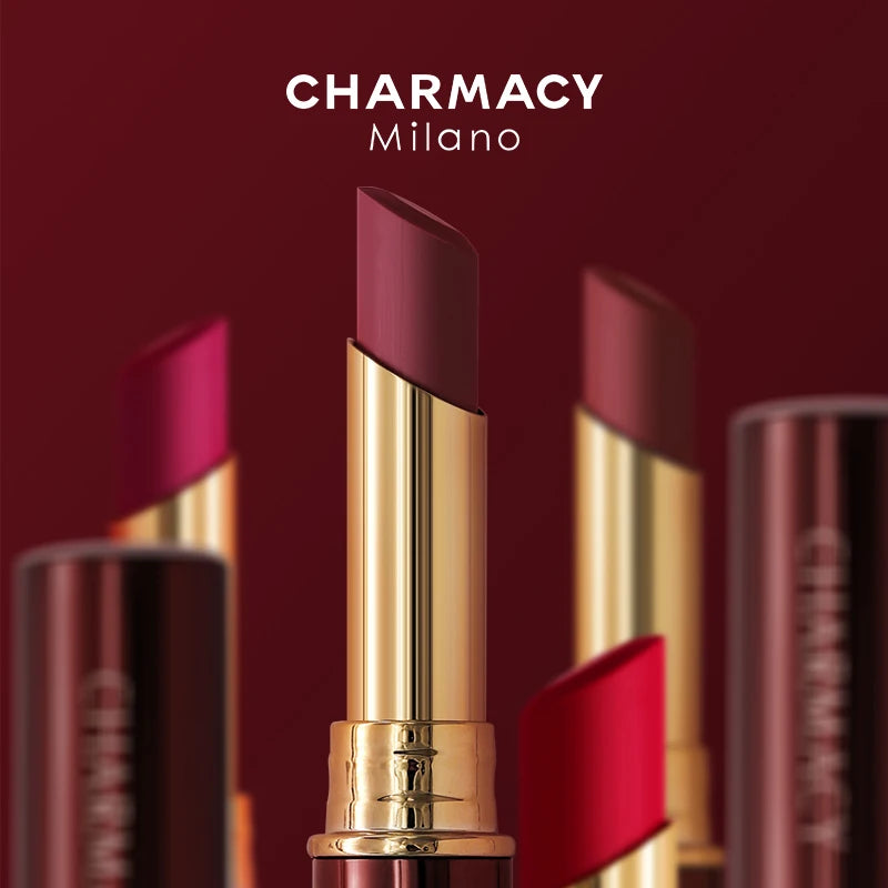 CHARMACY 16 Color Waterproof Velvet Lipstick – Long-Lasting Matte Lip Makeup, Easy to Wear