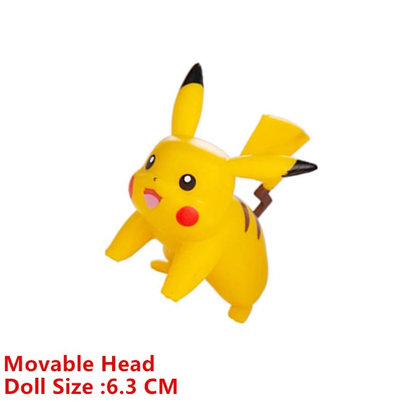 Pokemon 4-13cm Anime Figures – Pikachu, Mewtwo, Charmander, Blastoise Action Model Toy Gifts