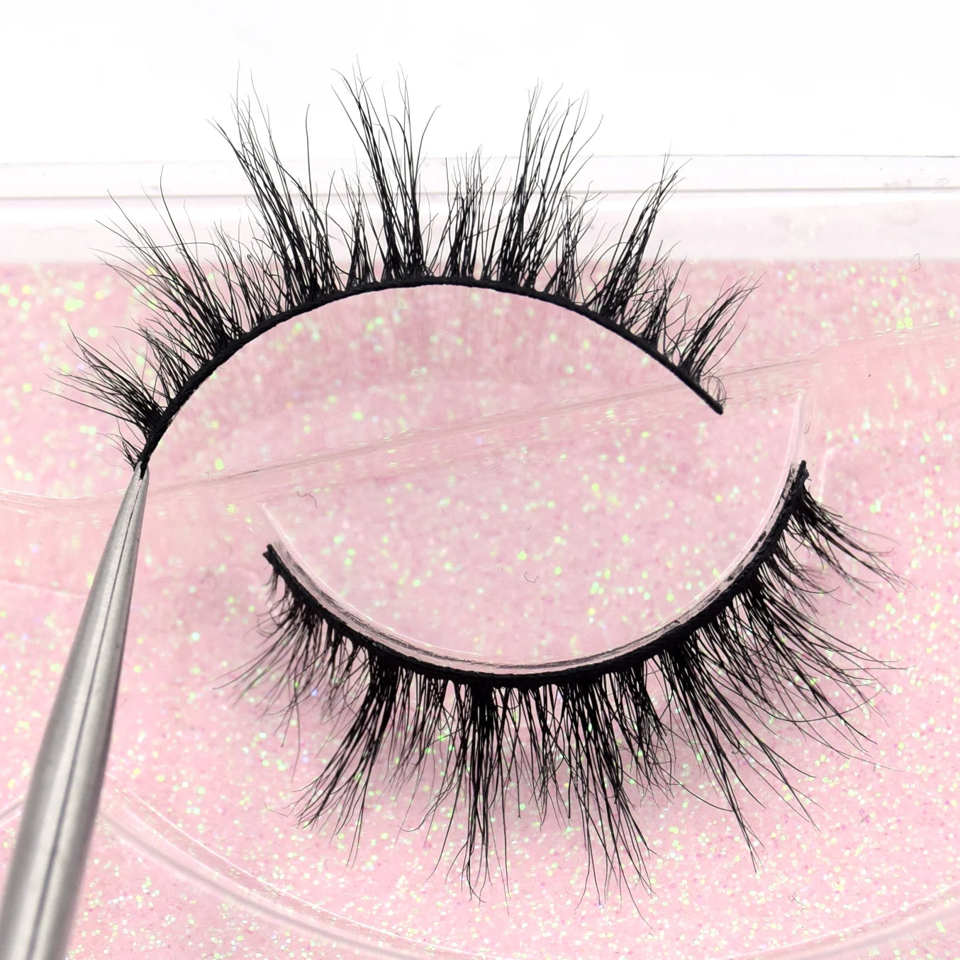 Visofree 13mm 3D Mink Eyelashes – Natural Long Handmade Cruelty-Free False Lashes for Makeup G04
