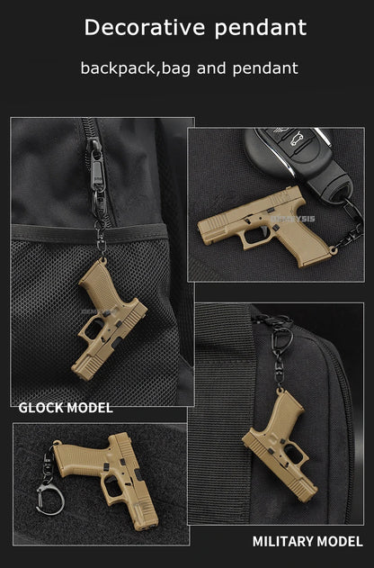 Mini G45 Pistol Keychain – Tactical Gun-Shaped Portable Keyring Toy