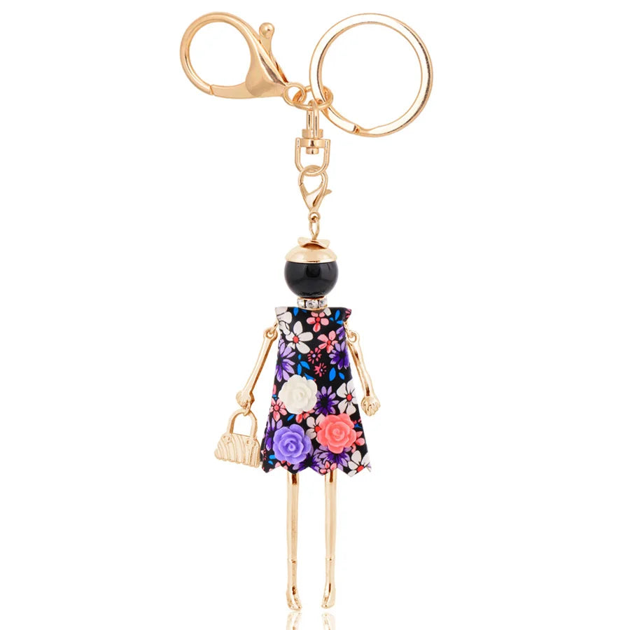 Trendy Women’s Metal Charm Keychain 2026 – Cute Statement Bag Pendant Jewelry Gift for Ladies