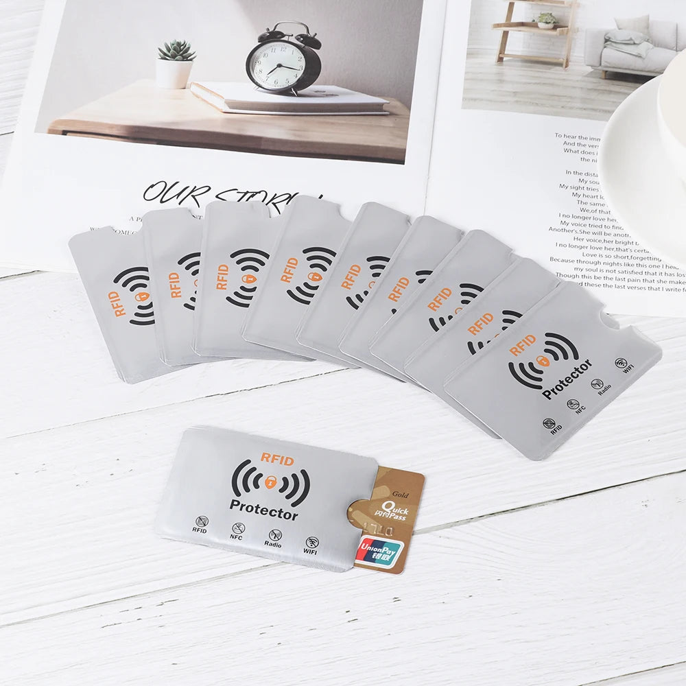 10PCS RFID Credit Card Protector Sleeves – Anti-Theft Blocking Skin Case Covers for Bank Cards, New Hot Sale