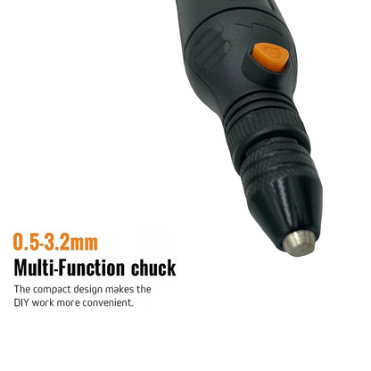 Cordless Electric Rotary Tool – 5-Speed Rechargeable Drill Grinder with LED & Removable Battery for Engraving & Woodworking
