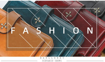 New Women’s PU Leather Wallet — Fashion Long Zipper Purse, Top Quality Brand Card Holder, Classic Female Wallet