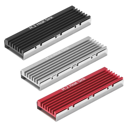 M.2 SSD HeatSink Aluminum Radiator - Thermal Cooling Pad for NVME NGFF M.2 2280 SSD, Desktop PC & PS5