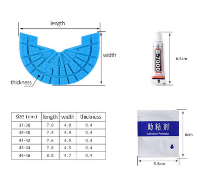 Shoe Wear-Resistant Sole Protector | Anti-Slip Self-Adhesive Rubber Stickers for Men & Women Sneakers