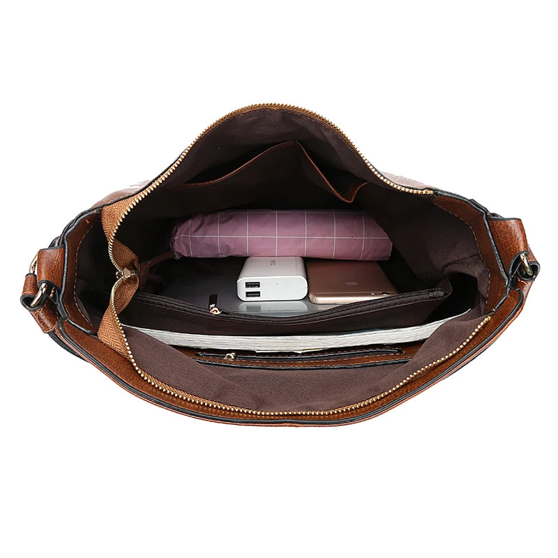 DIDABEAR Leather Hobo Bag for Women - Fashion Shoulder Bag, Large Capacity Vintage Tote Purse