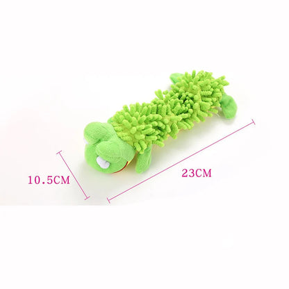 Durable Plush Dog Toy - Squeaky Animal-Shaped Chew Toy for Small Dogs and Puppies