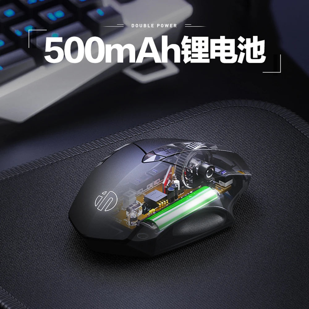 INPHIC Bluetooth Wireless Mouse – Rechargeable 2.4G Silent Office Mouse for PC, Laptop, Tablet, and Smartphone