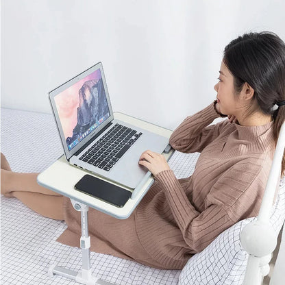 Multi-Functional Adjustable Foldable Laptop Desk – Portable Bed & Sofa Study Table Stand for Laptop Work, Reading & Serving Use