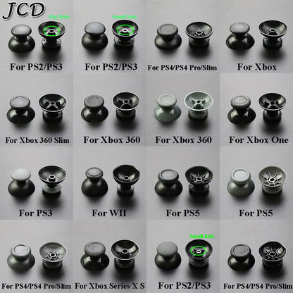 JCD 10PCS Replacement 3D Analog Thumbstick Caps – Mushroom Grip Covers for PS2, PS3, PS4 Pro, PS5, Xbox One & 360