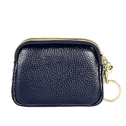 Senorita Genuine Leather Women’s Coin Purse – Double Zipper Small Wallet