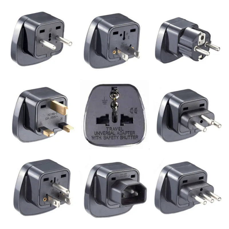 Universal Travel Plug Adapter - US, UK, EU, AU & International Power Converter