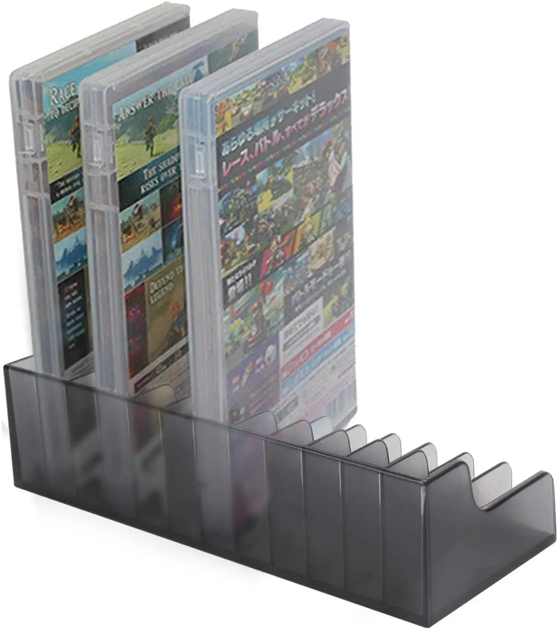 Switch Game Case Set – 2PCS CD-Style 24 Cartridge Storage Boxes with Non-Slip Pads for Nintendo Switch Accessories