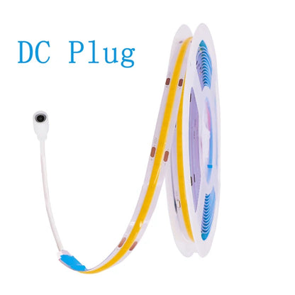 DC 5V USB LED COB Strip Light – High Density 320LED Flexible Tape Lighting in Warm White, Natural White, Red, Blue & Green for Home Decor