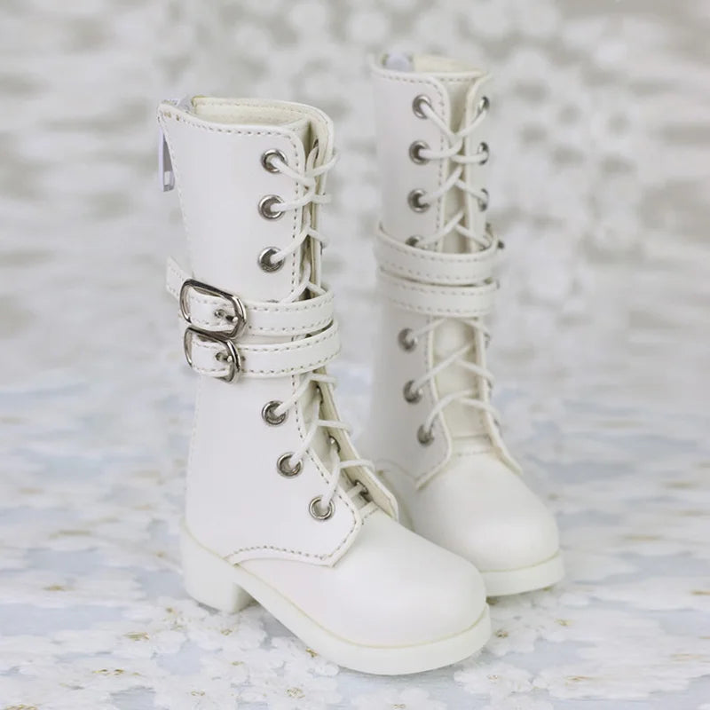 1/4 MSD & 1/3 SD BJD Leather Shoes – Fashion Martin High Boots for Dollfie, DREAM, MID, DK, SOOM, DOD Dolls