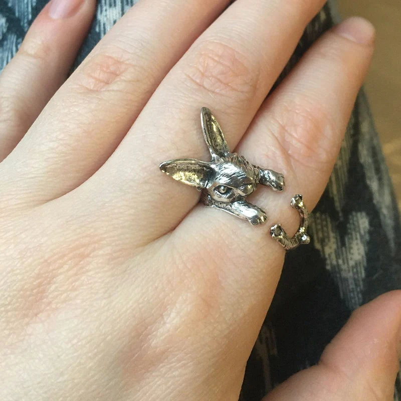 Retro Frog & Toad Animal Rings – Adjustable Silver Color Unisex Statement Rings for Women & Men, Artistic Open Design Gift Jewelry