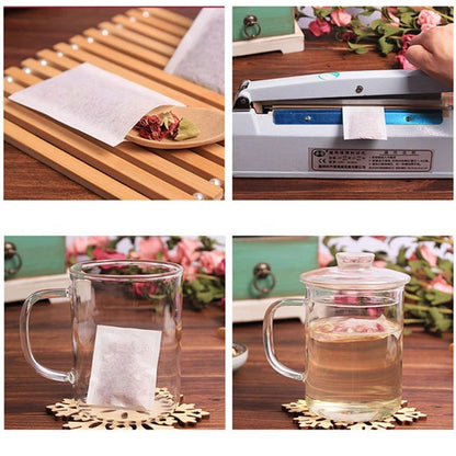 Biodegradable Tea & Coffee Filter Bags – Food-Grade, Hot-Sealed, High Permeability for Spices & Beverages