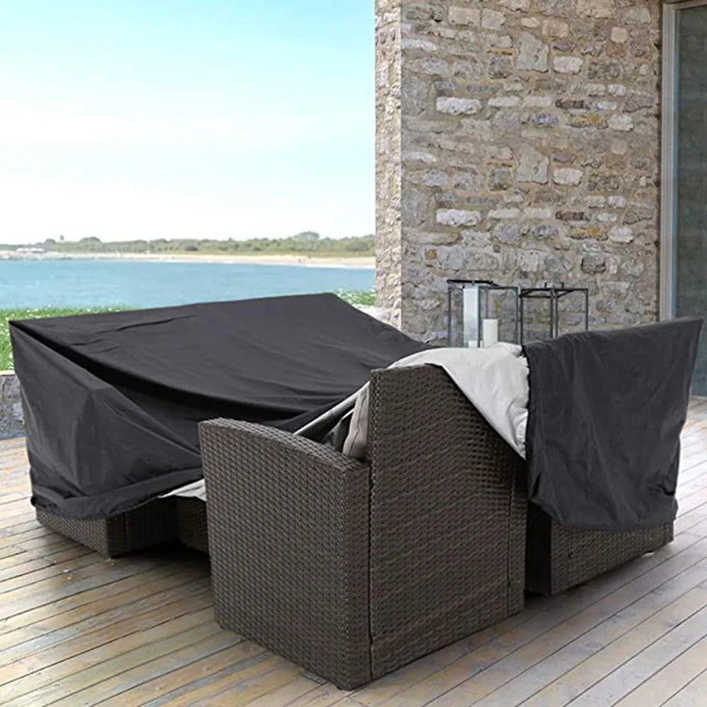 88-Size Waterproof Patio Furniture Cover – Outdoor Table & Garden Furniture Protection Cover, All-Weather Dust & Rain Resistant