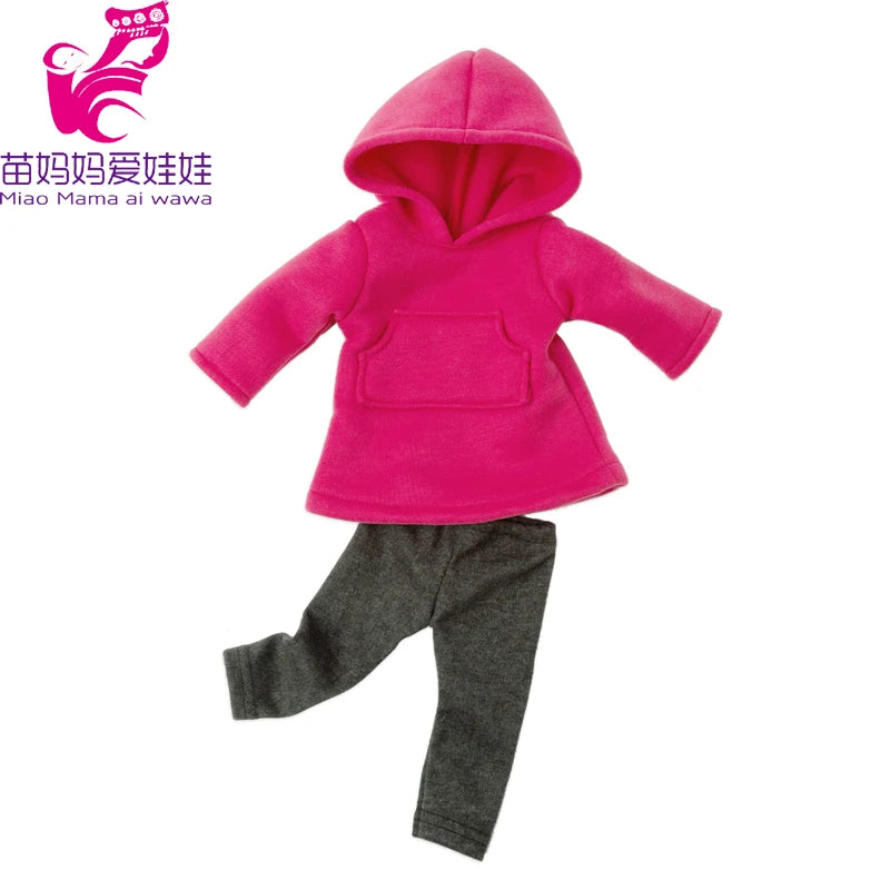 18-Inch Girl Doll Winter Coat — 43cm Baby Doll Jacket Outfit for Dressing