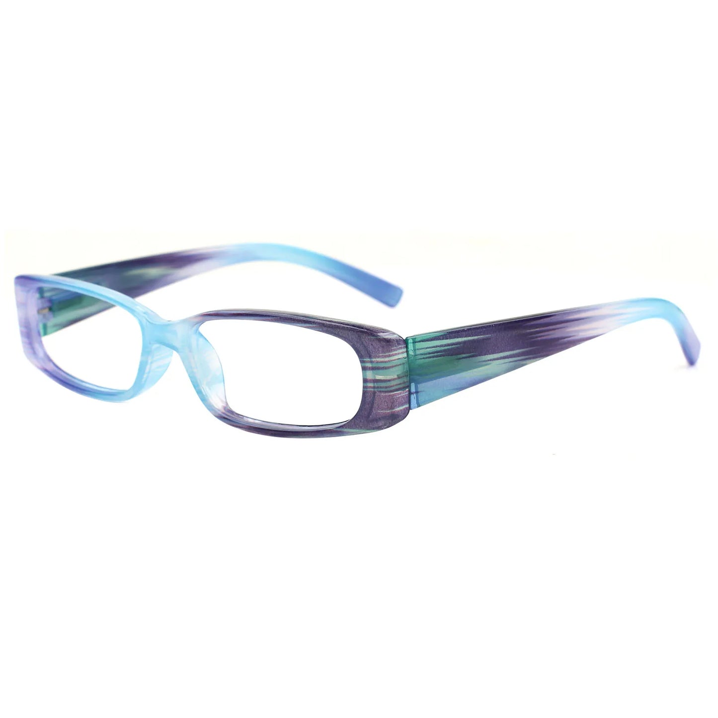Stylish Small Frame Reading Glasses - Spring Hinge Readers for Men & Women in 6 Color Options