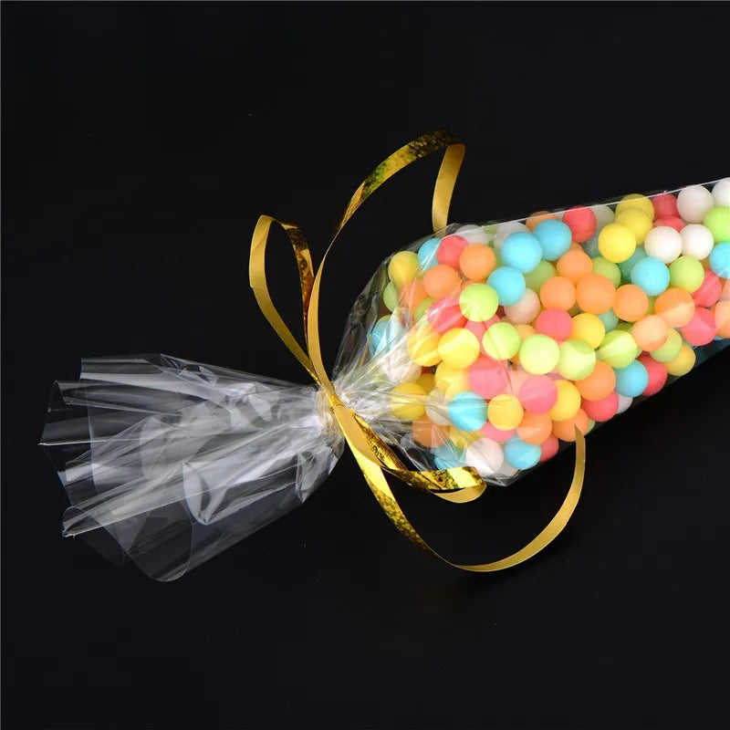 Satin Laser Ribbon for Balloons: Foil Curling Ribbons for Birthday Parties, Weddings, DIY Decorations and Gift Wrapping