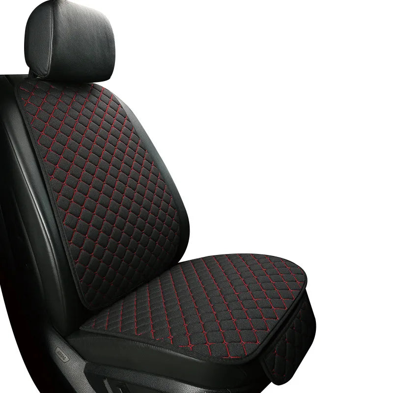 Universal Linen Car Seat Cover Protector Set – Breathable Flax Summer Cushion Pad for Front & Rear Seats Sedan, SUV & Pickup Interior Accessories