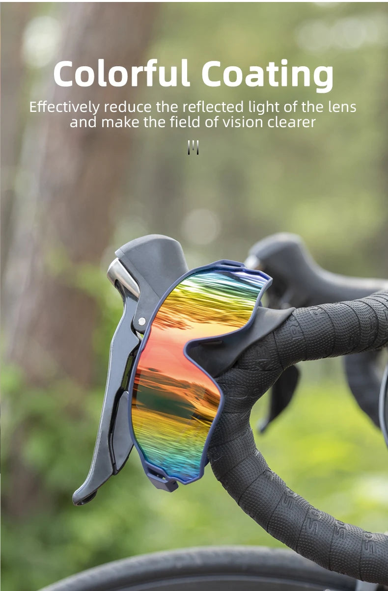 ROCKBROS Polarized Sports Sunglasses — UV400 Cycling Glasses for Outdoor Hiking, Golf & Camping