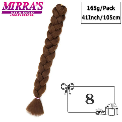 41" Jumbo Braiding Hair Extensions – Purple, Pink & Blue Ombre Synthetic Hair for Box Braids, Wholesale Support
