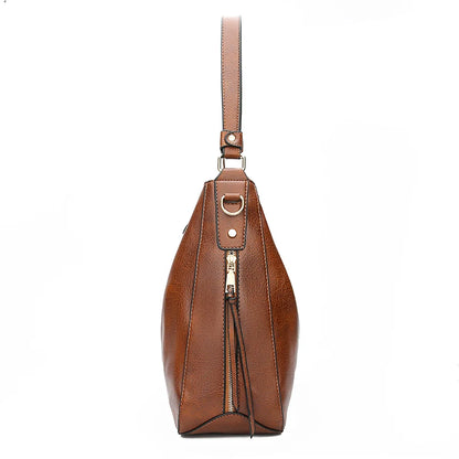 DIDABEAR Leather Hobo Bag for Women - Fashion Shoulder Bag, Large Capacity Vintage Tote Purse