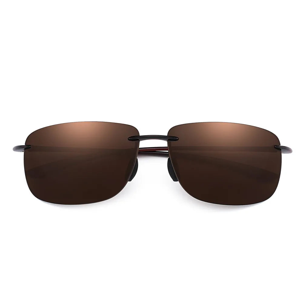 JIM Ultralight Sport Sunglasses – TR90 Rimless Frame for Men & Women, Ideal for Running, Fishing, Cycling, and Driving