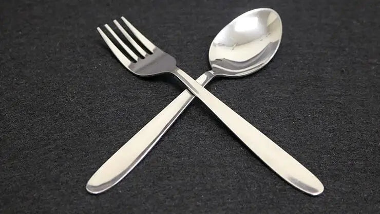Spoon to Fork Magic Trick - Metal Vanishing Spoon & Appearing Fork Illusion Prop