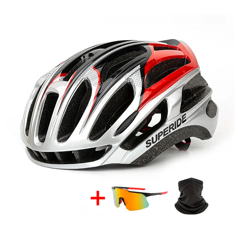 SUPERIDE Aero Cycling Helmet – Lightweight Anti-Impact MTB & Road Bike Helmet for Men & Women, Trail DH Racing