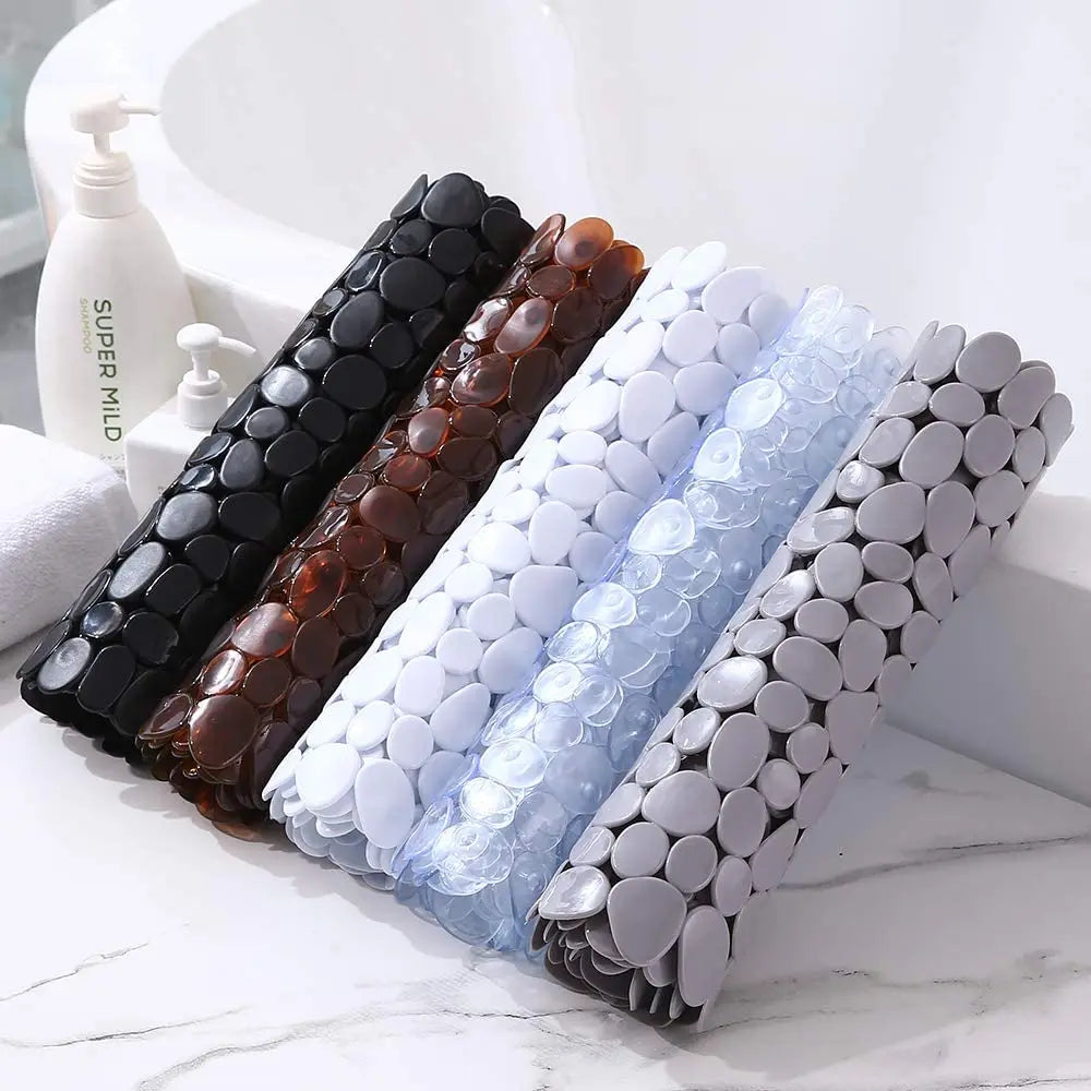 Non-Slip PVC Bathroom Mat with Suction Cups – Waterproof Slip-Resistant Shower & Bathtub Floor Mat