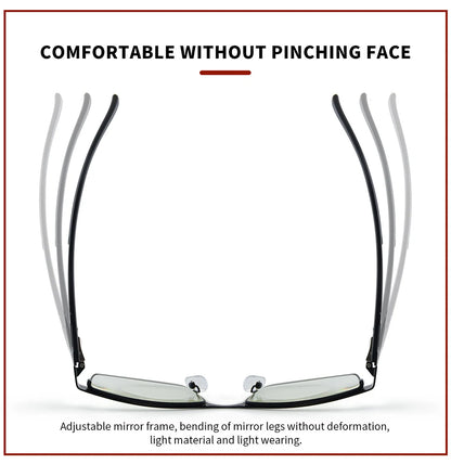 High-Quality Stainless Steel Reading Glasses for Men & Women – Fashion Presbyopic & Anti-Blue Light Eyewear