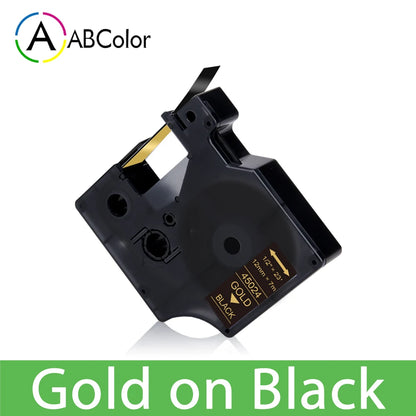12mm Black on White Label Tape Cartridge Compatible with Dymo LabelManager 160 & 280