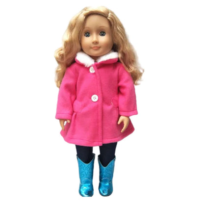 18-Inch American Girl Doll Clothes – Coat, Tights & Pants Outfit for Newborn & Baby Dolls