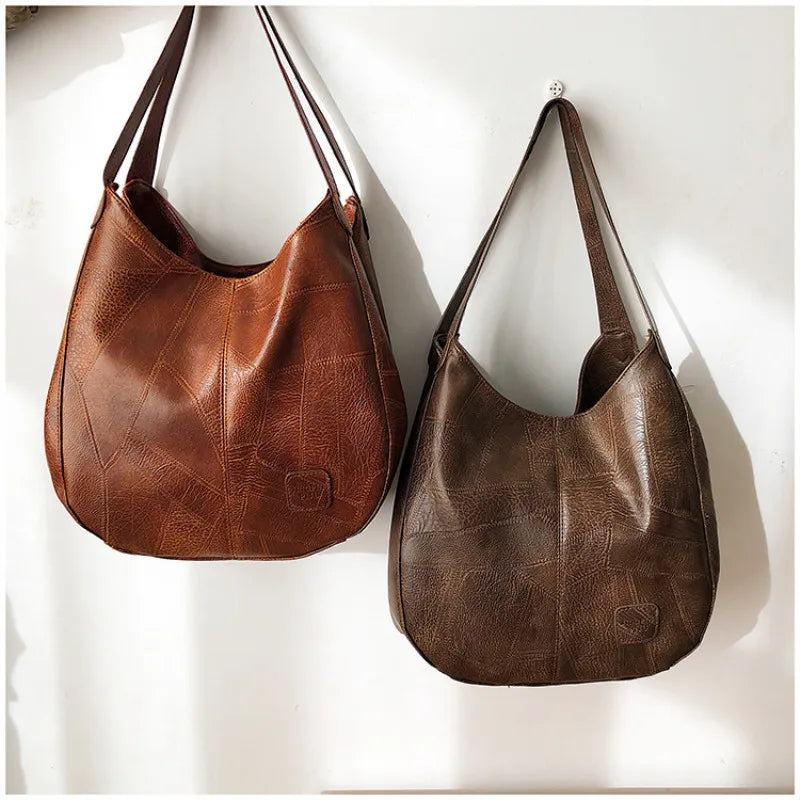 Yogodlns Vintage Women's Handbag - Designer Luxury Shoulder Tote, Fashion Brand Top-Handle Bag
