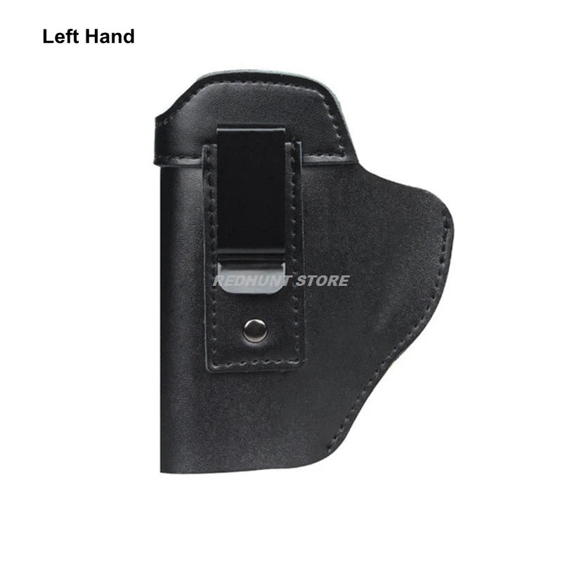 Tactical Leather Holster – IWB Concealed Carry Airsoft Gun Holster for Glock 17/19/43, Sig P365, PX4 & M9 9mm Hunting Accessory