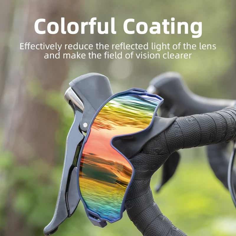 ROCKBROS Polarized Sports Sunglasses — UV400 Cycling Glasses for Outdoor Hiking, Golf & Camping