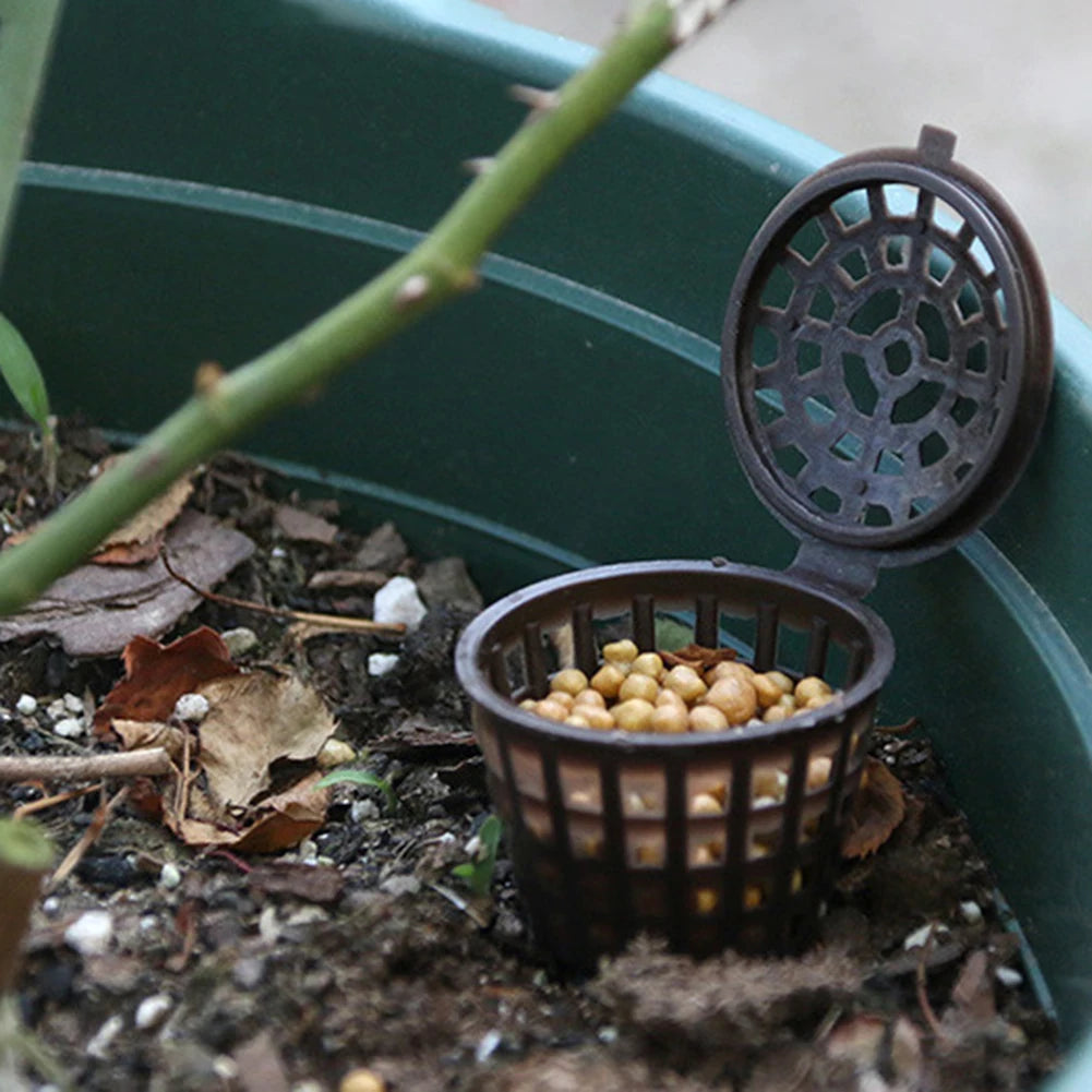 Eco-Friendly Fertilizer Basket with Lid - Bonsai Fertilizer Container for Easy Carrying (10-50pcs)